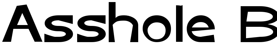 Asshole Basic Sans Serif Font Yazı tipi ücretsiz indir